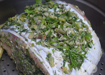 Cá trắm giòn hấp bia